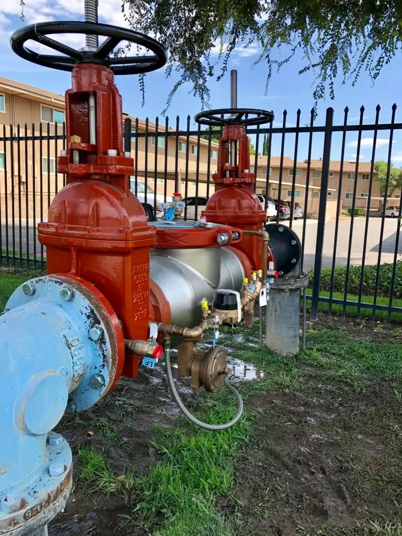 A backflow prevention assembly.
