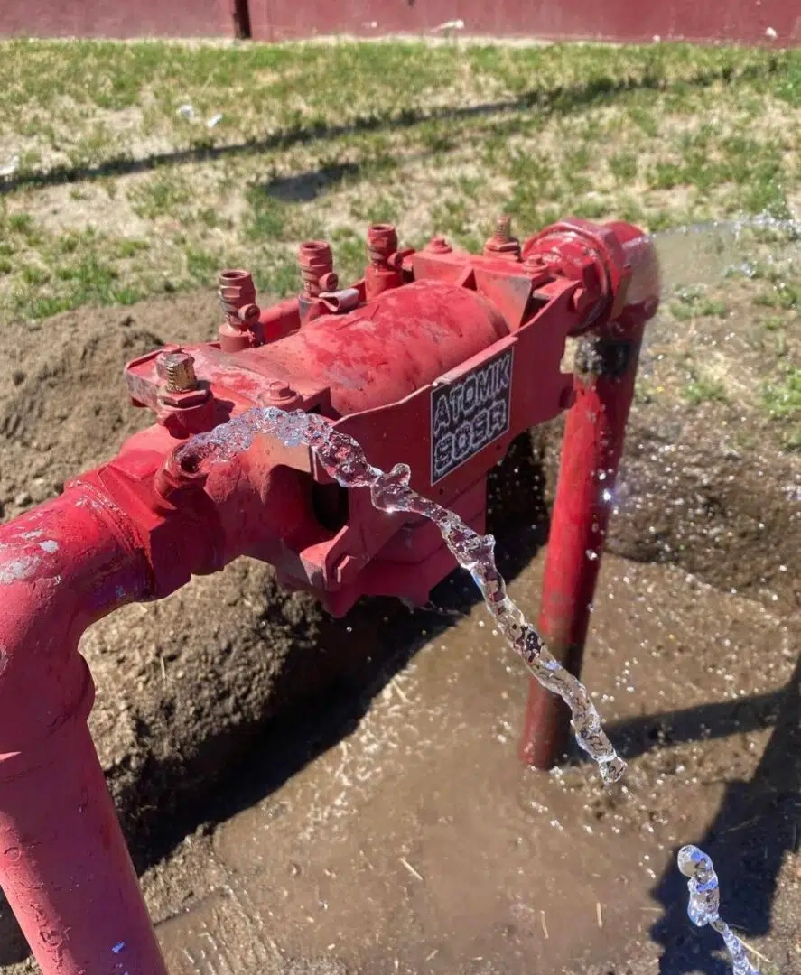 A backflow prevention assembly.
