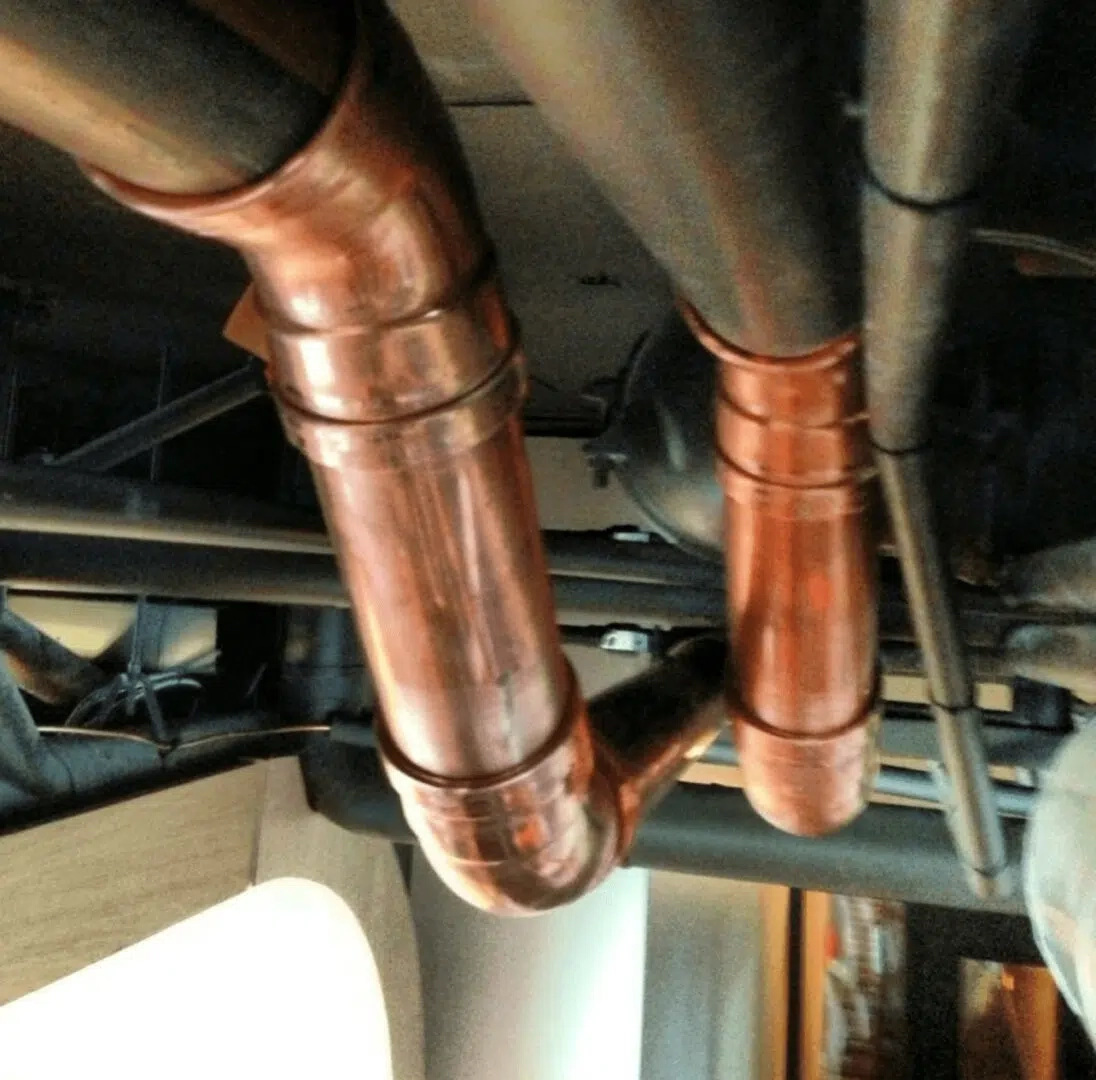 A water main line.